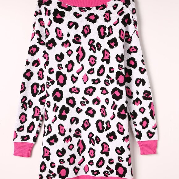 Leopard Print Heavy Cardigan - Picture 8 of 11